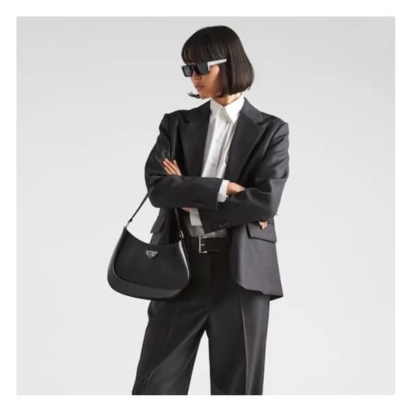 프라다 여성 블랙 숄더백 - Prada Womens Black Shoulder Bag - … - 1