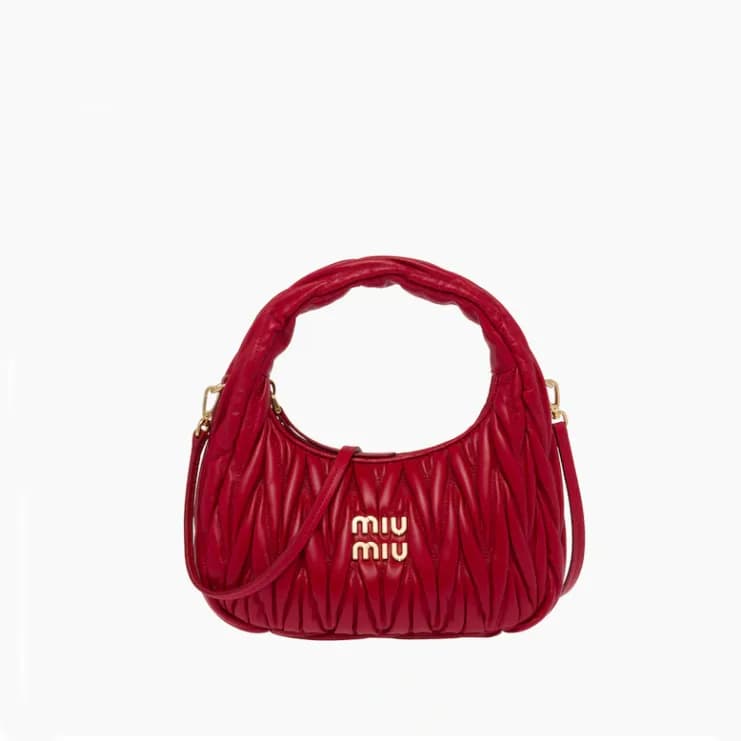 미우미우 여성 레드 크로스백 - Miumiu Womens Red Cross Bag - mi… - 1