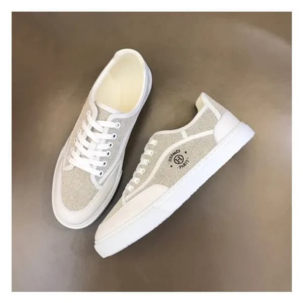 에르메스 남성 베이지 스니커즈 - Hermes Mens Beige Sneakers - he… - 1