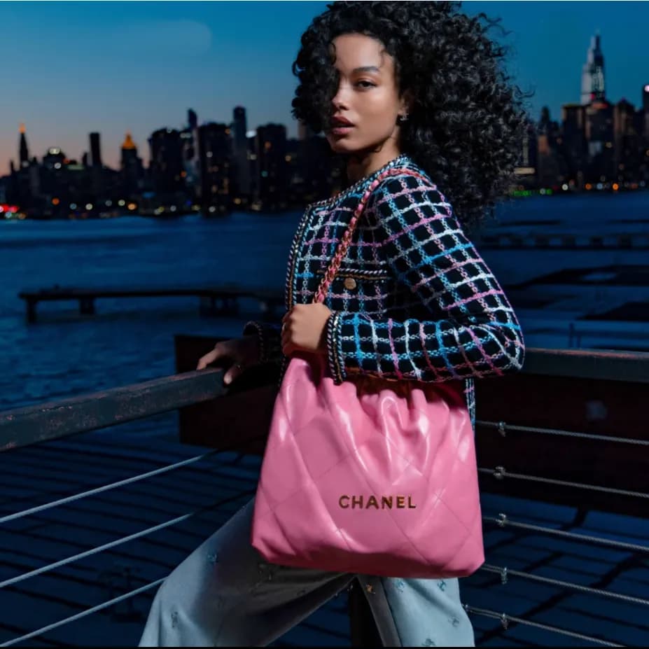샤넬 여성 핑크 22백 - Chanel Womens Pink Shoulder Bag - c… - 1