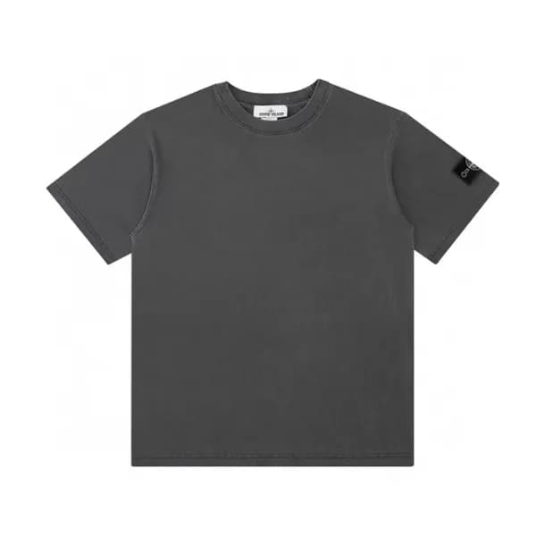 스톤아일랜드 남성 그레이 크루넥 반팔티 - Stone Island Mens Gray Tsh… - 1