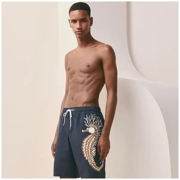 에르메스 남성 블루 반바지 - Hermes Mens Blue Half-pants - he1… - 1