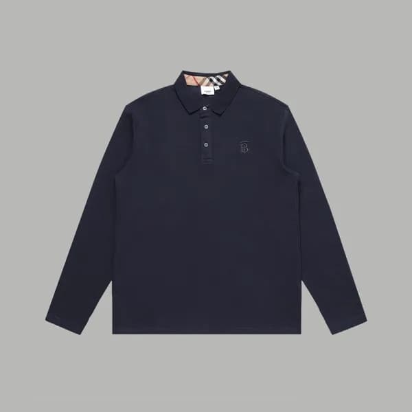 버버리 남성 폴로 네이비 맨투맨 - Burberry Mens Navy Tshirts - b… - 1