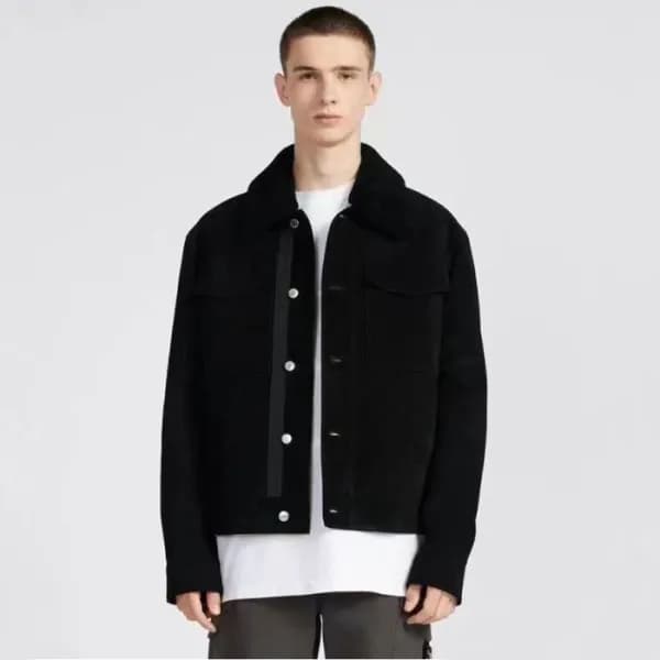 디올 남성 블랙 가죽 자켓 - Dior Mens Black Jackets - di686x - 1