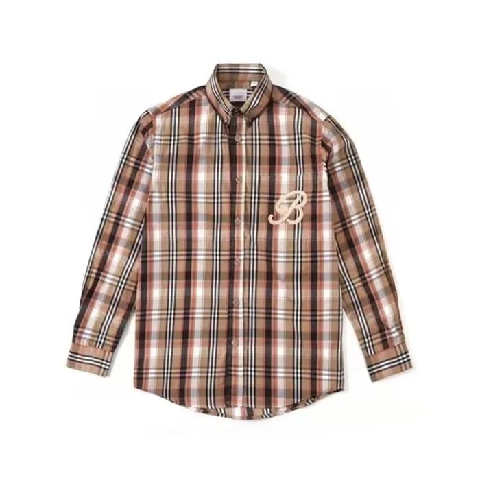 버버리 남성 카멜 셔츠 - Burberry Mens Camel Shirts - bu295x - 1
