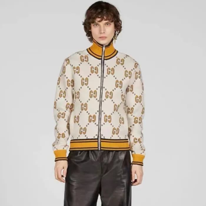 구찌 남성 캐쥬얼 베이지 집업 자켓 - Gucci Mens Beige Jackets - g… - 1