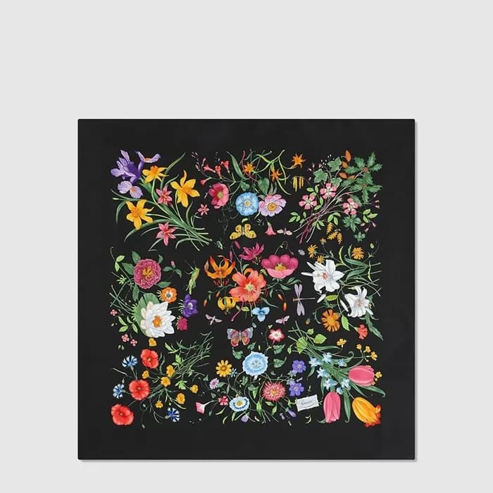 구찌 여성 프린트 실크 트윌 까레 - Gucci Womens Printed Silk Twi… - 1