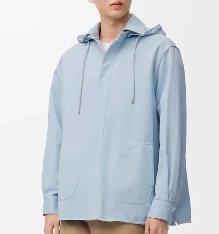 로에베 남성 후드 오버셔츠 자켓 - Loewe Mens Hooded Overshirt Ja… - 1