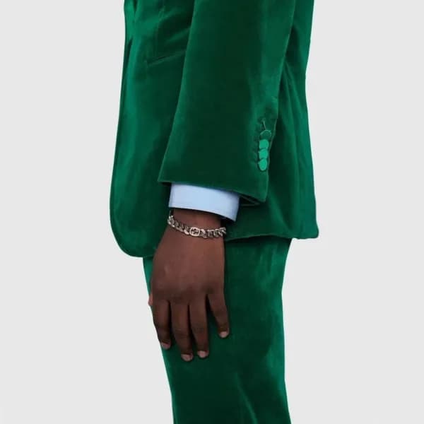 구찌 남/녀 화이트 골드 팔찌 - Gucci Unisex White Gold Bangle … - 1