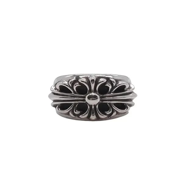 크롬하츠 남/녀 실버 반지 - Chrome Hearts Unisex Silver Ring … - 1