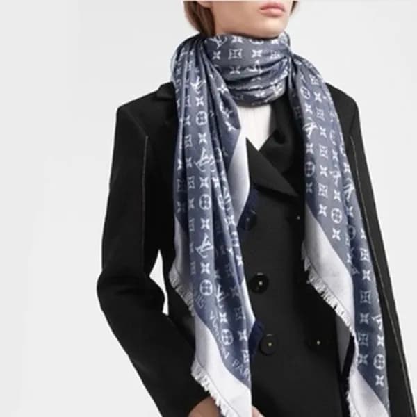 루이비통 여성 블루 스카프 - Louis vuitton Womens Scarf - acc1… - 1