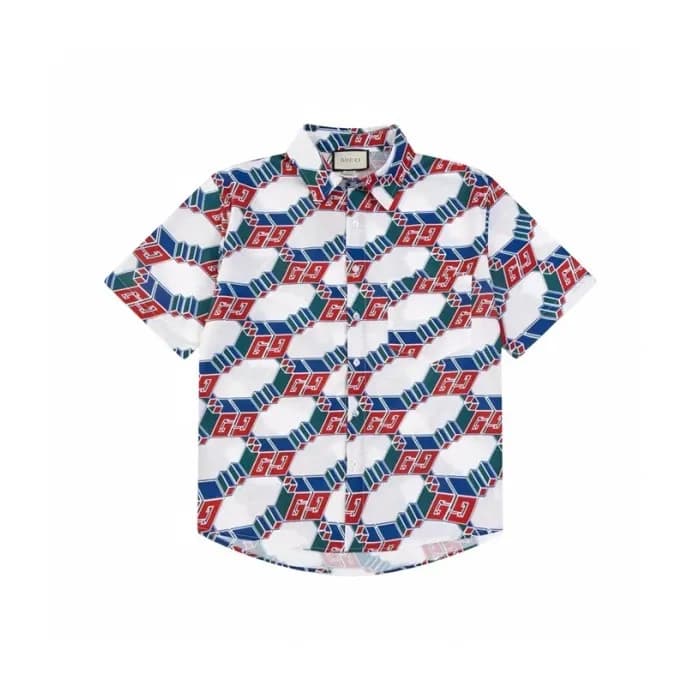구찌 남성 화이트 반팔 셔츠 - Gucci Mens White Shirts - guc309… - 1