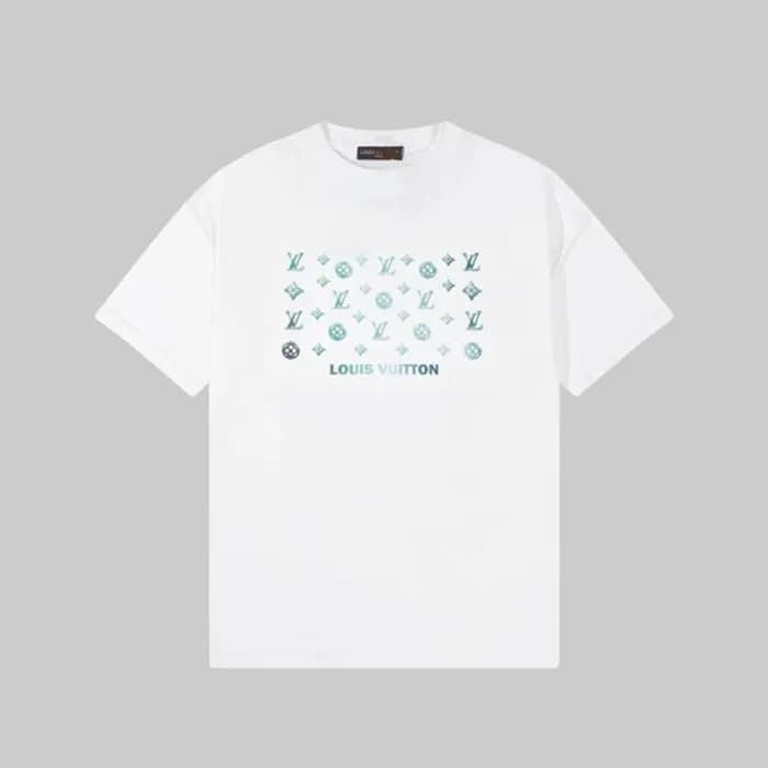 루이비통 남성 화이트 티셔츠 - Louis vuitton Mens White Tshirts… - 1