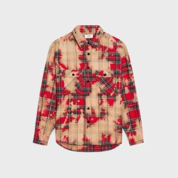 셀린느 남성 레드 셔츠 - Celine Mens Red Shirts - cec354x - 1
