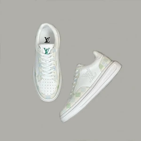 루이비통 남성 그린 스니커즈 - Louis vuitton Mens Green Sneaker… - 1