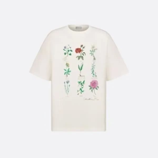 디올 남성 화이트 반팔 티셔츠 - Dior Mens White Tshirts - dic13… - 1