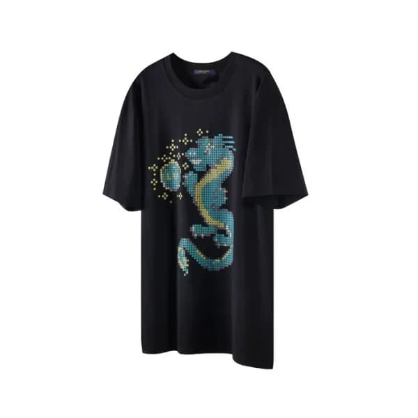 루이비통 남성 라운드 반팔 티셔츠 - Louis vuitton Mens Round Tshi… - 1