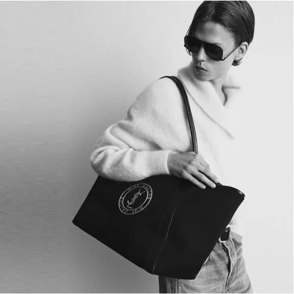 입생로랑 남/녀 리브 고쉬 쇼퍼백 - Saint Laurent Unisex Rive Gau… - 1