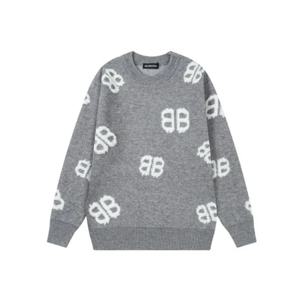 발렌시아가 남성 라운드 니트 - Balenciaga Mens Round Knitwear -… - 1