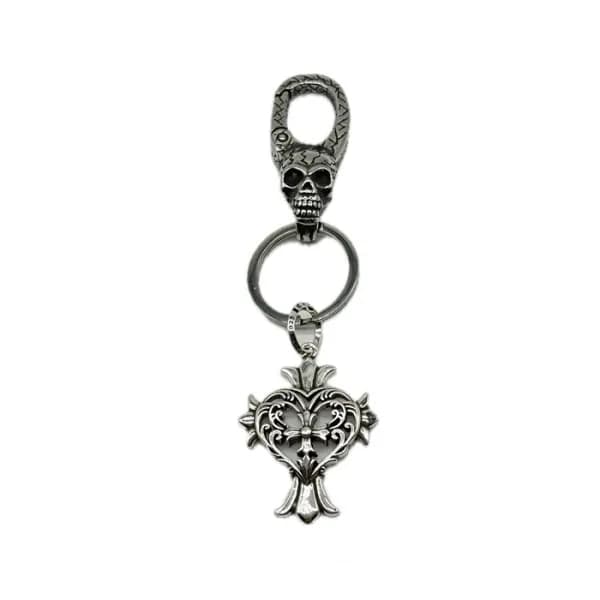 크롬하츠 남/녀 이니셜 키링 - Chrome heart Unisex Key Ring - a…