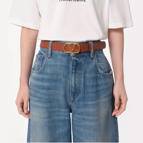 발렌티노 여성 브이 로고 벨트 - Valentino Womens Vlogo Signatur… - 1