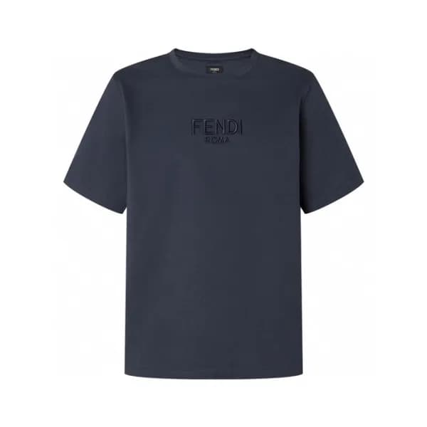 펜디 남성 라운드 반팔 티셔츠 - Fendi Mens Round Tshirt - fec65… - 1