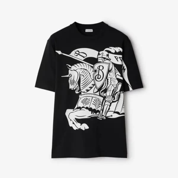 버버리 남성 라운드 반팔 티셔츠 - Burberry Mens Round Tshirt - b… - 1