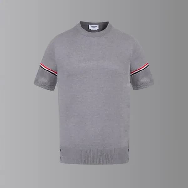 톰브라운 남성 라운드 반팔티 - Thom Browne Mens Round Tshirts -… - 1