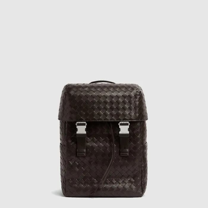 보테가 베네타 남성 인트레치아토 플랩 백팩 - Bottega veneta Mens Intr… - 1