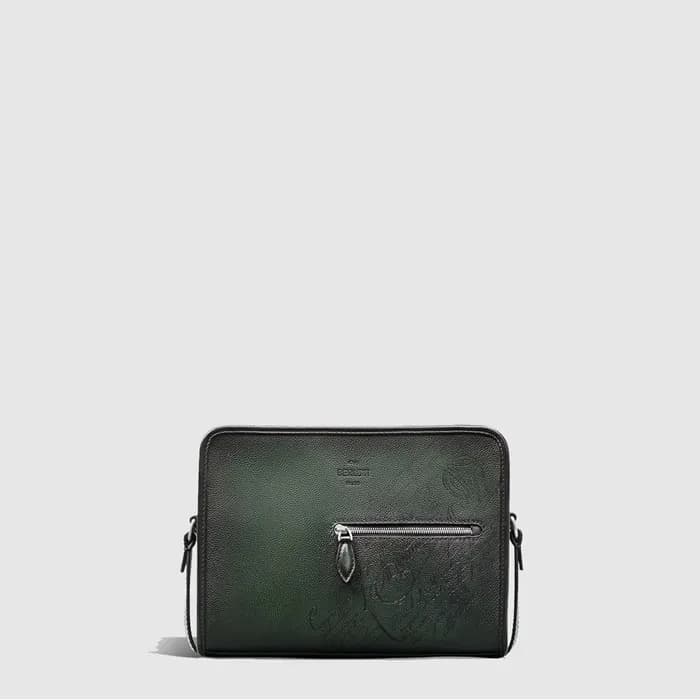 벨루티 남성 레더 메신저 - Berluti Mens Leather Messenger - b… - 1