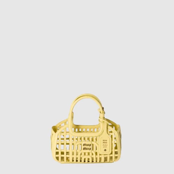 미우미우 여성 가죽 바스켓 - Miumiu Womens Leather Basket - mi… - 1