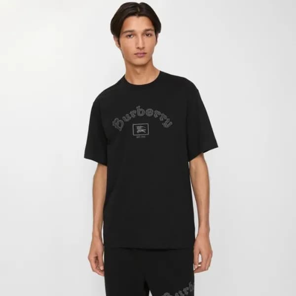 버버리 남성 라운드 반팔 티셔츠 - Burberry Mens Round Tshirt - b… - 1