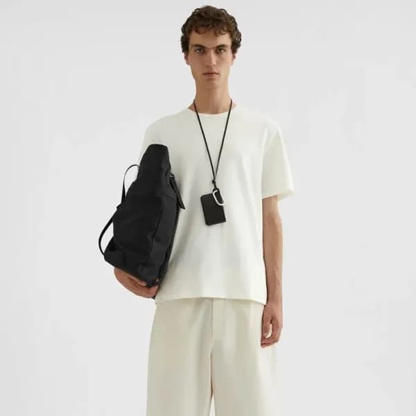 질샌더 남성 크루넥 반팔티 - Jilsander Mens Round Tshirt - jic… - 1