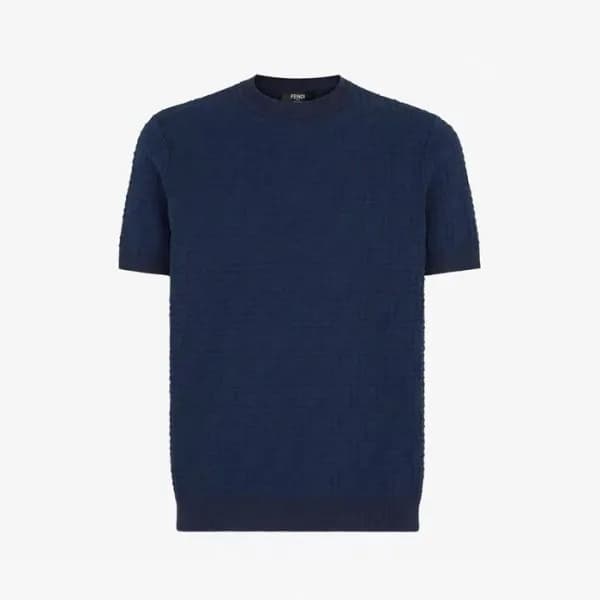 펜디 남성 라운드 반팔 티셔츠 - Fendi Mens Round Tshirt - fec14… - 1