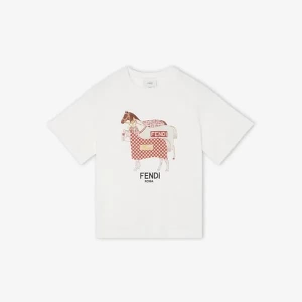 펜디 여성 주니어 티셔츠 - Fendi Womens Junior Tshirt - fec14… - 1
