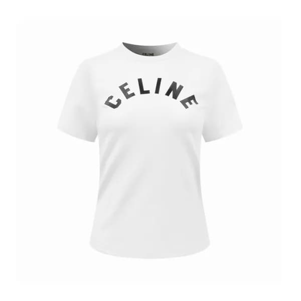 셀린느 여성 라운드 반팔 티셔츠 - Celine Womens Round Tshirt - c… - 1