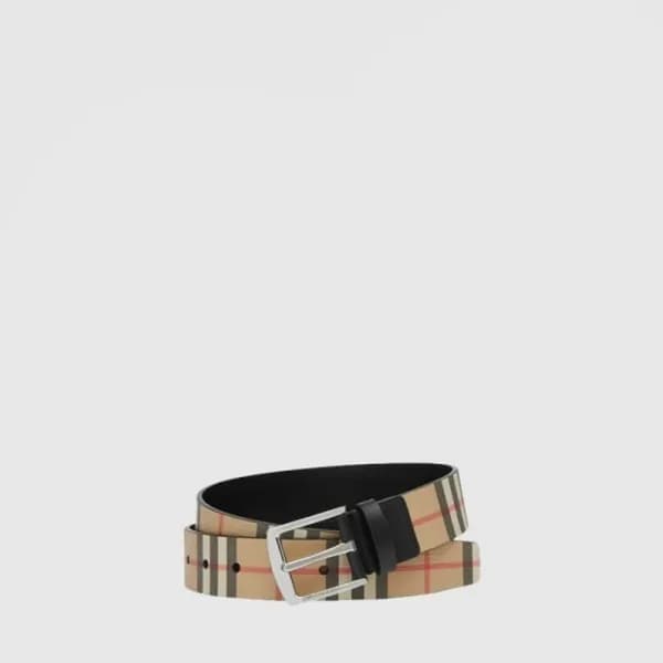 버버리 남성 빈티지 체크 벨트 - Burberry Mens Vintage Check Bel… - 1