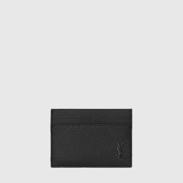 입생로랑 남성 아이코닉 시그니처 카드 홀더 - Saint Laurent Mens Iconi… - 1