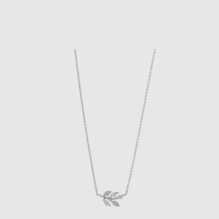 티파니 여성 다이아몬드 바인 펜던트 네크리스 - Tiffany Womens Diamond Vine Pendant Necklace - acc9220x - 1
