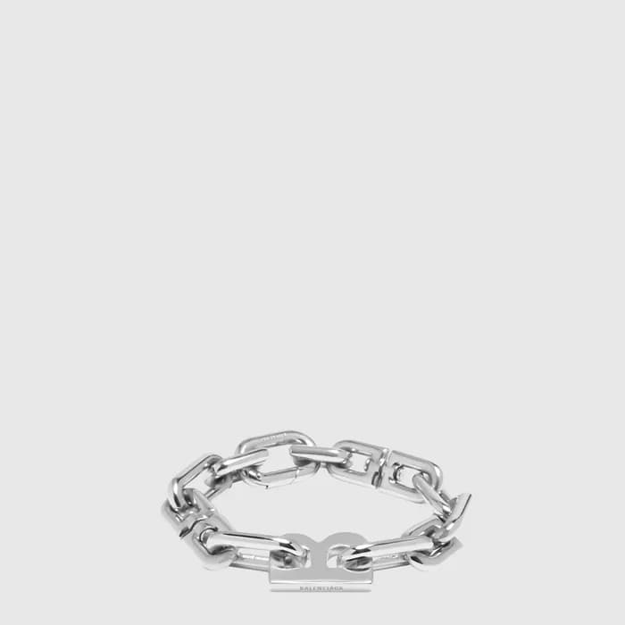 발렌시아가 남/녀 B 체인 씬 브레이슬릿 - Balenciaga Unisex B Chain Thin Bracelet - acc10972x - 1