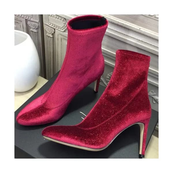 GIUSEPPE ZANOTI 2018 LADIES SILK ANKLE BOOTS - 쥬세… - 1