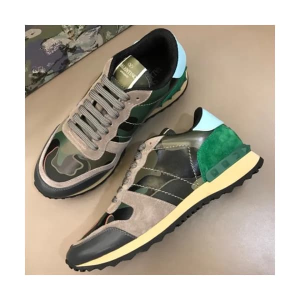 Valentino 2018 Mens Leather Sneakers/Running shoes… - 1