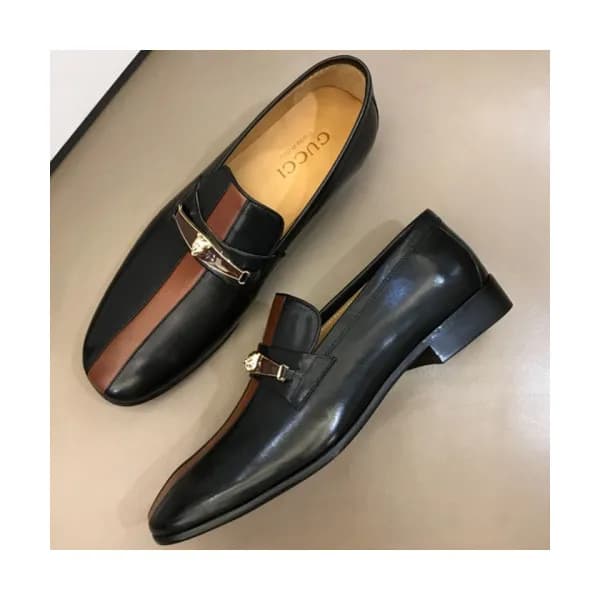 GUCCI 2018 MENS STRAP LEATHER LOAFER - 구찌 남성 스트랩 … - 1