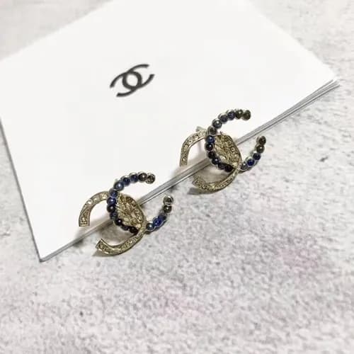 CHANEL White Gold Earring - 샤넬 여성용 18k도금 화이트 골드… - 1