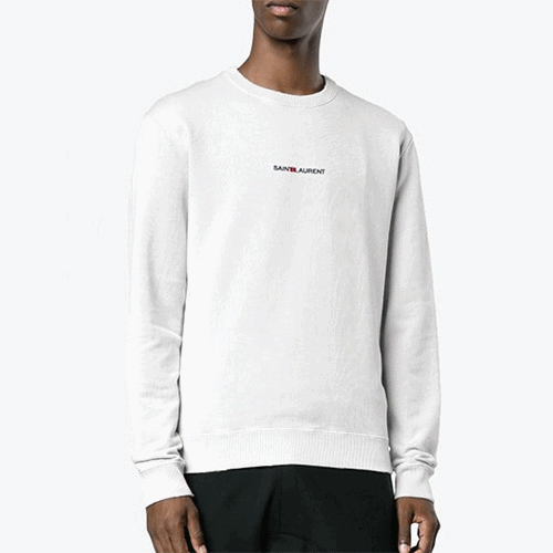 Saint Laurent 2018 MM/WM Small Logo Cotton Tee - 입… - 1