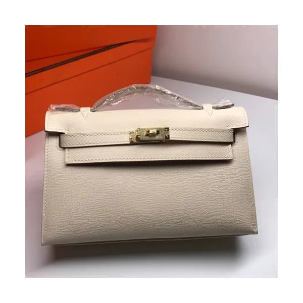 Hermes Mini Kelly Epsom Leather Tote Bag / Clutch … - 1