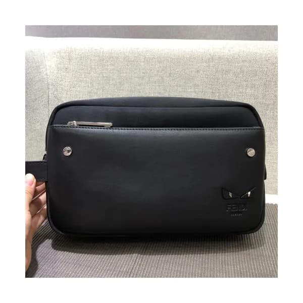Fendi Leather & Nylon Hand Bag ,26CM - 펜디 레더&나일론 남… - 1