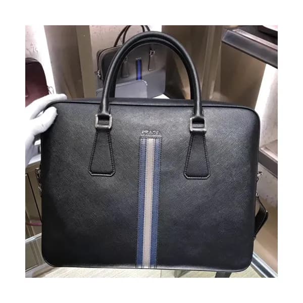 Prada Saffiano Mens Business Bag ,36CM - 프라다 사피아노 … - 1