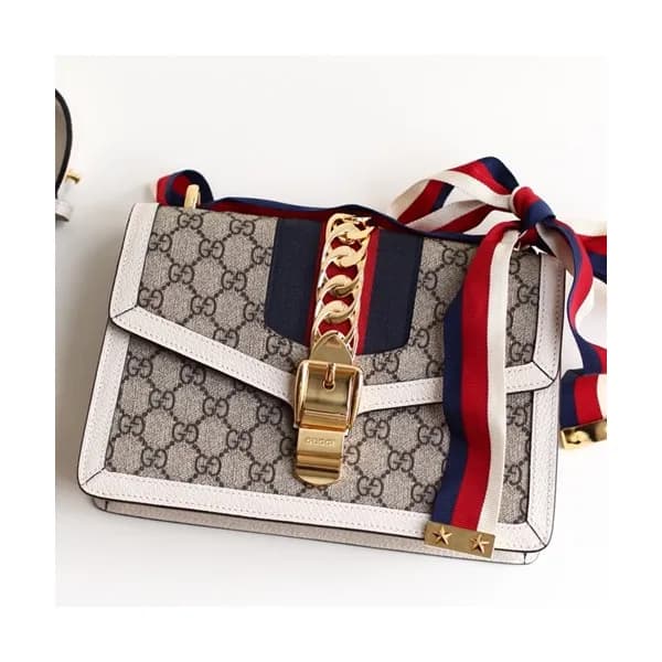 Gucci Sylvie Chain Shoulder Bag,25CM - 구찌 실비 체인 숄더… - 1
