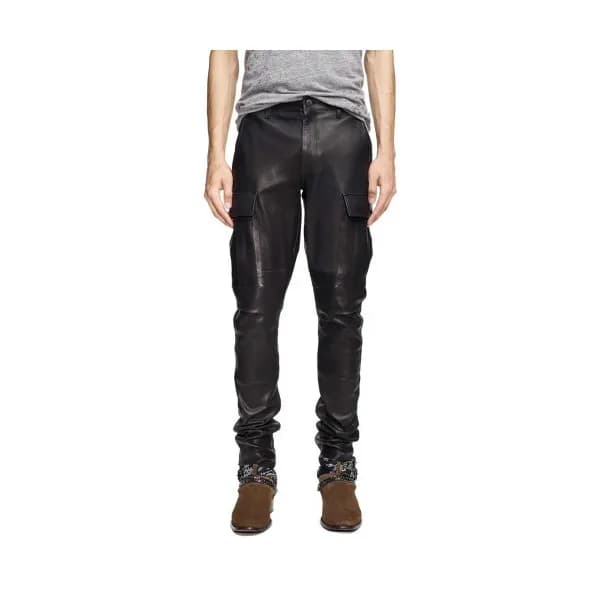 Amiri 2019 Mens Artificial Leather Pants - 아미리 남성 … - 1